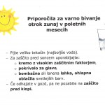 Priporočila za varno bivanje otrok v poletnih mesecih
