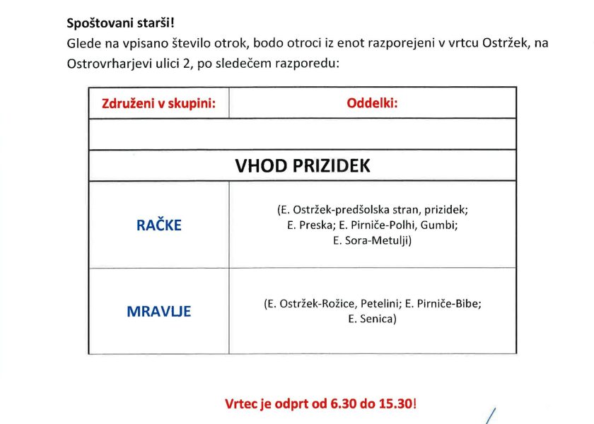 Stavka za starše