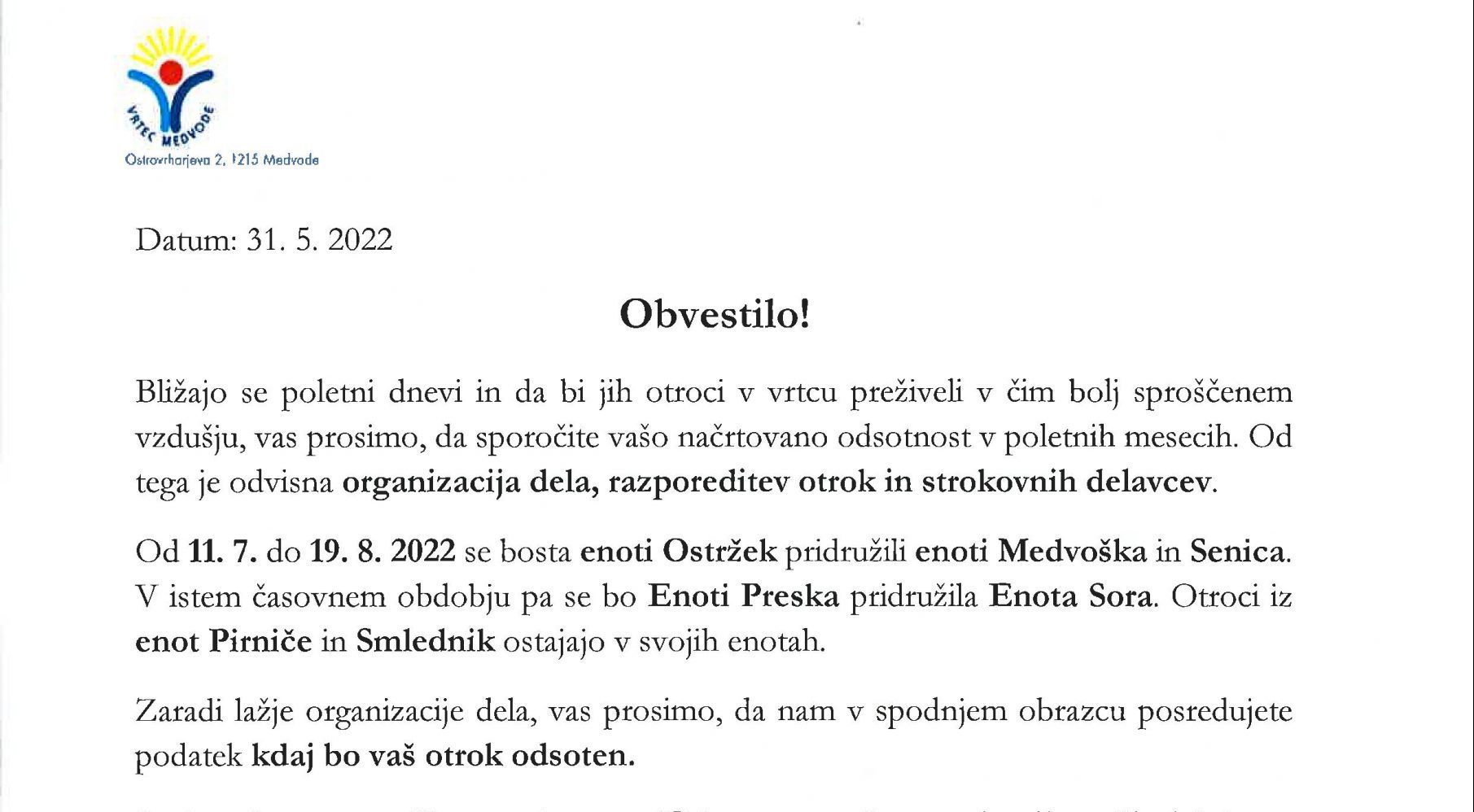 Poletno dežurstvo