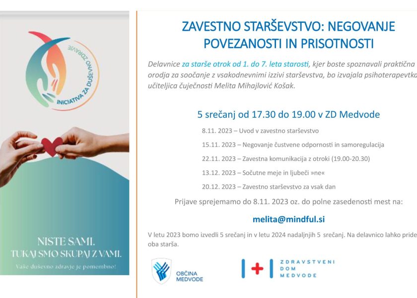 plakat ZAVESTNO STARŠEVSTVO